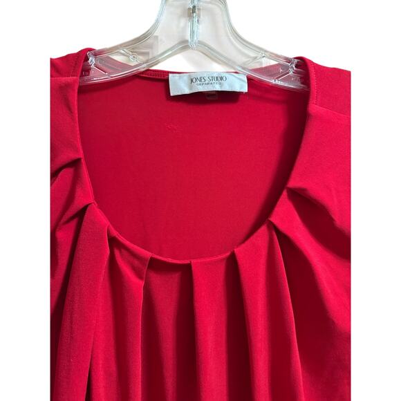 Jones Studio Size Large Red Tank Top Blouse - Picture 3 of 7